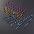 thumbnail image 4 of 10pcs Assorted Colors Yarn Stitch Holder Set Crochet Knitting Needle Alloy Safety (Random Color), 4 of 9