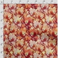 thumbnail image 3 of Soimoi Chinese Floral Printed, Poly Canvas Fabric, Decor Sewing Fabric by The Yard 56 Inch Wide,Decorative Fabric for Curtains Tote Bags, Orange, 3 of 5