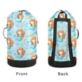 thumbnail image 4 of RMDQTR Durable Large Laundry Backpack with Drawstring Closure Ideal for Laundry Trips,Travel&Camping Little Mermaids and Seashells, 4 of 7