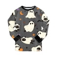 thumbnail image 6 of Xyant Halloween Pajamas for Girls Pumpkin Ghost Soft Cotton Pjs 2 Piece Set Kids Long Sleeve Sleepwear Toddler Boy Pajamas,Size 5-6 Years, 6 of 9