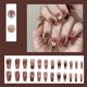 thumbnail image 4 of Uñas postizas cortas y medianas con 24 tabletas de uñas postizas con estampado. Destaca entre la multitud. Set de uñas adhesivas para mujer. Pegamento para uñas postizas de 1 ml., 4 of 8