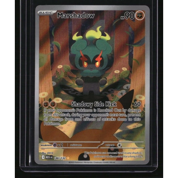 Collectible Near Mint Pokemon ME01 Mega Evolution Marshadow #146/132 Trading Card