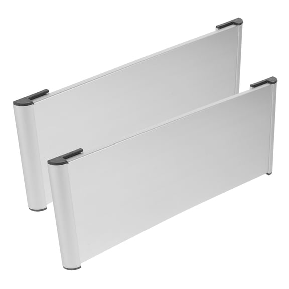 OULII 2-Pack Black Aluminum Alloy Single-Sided Door Sign Holder for Office Display Plates