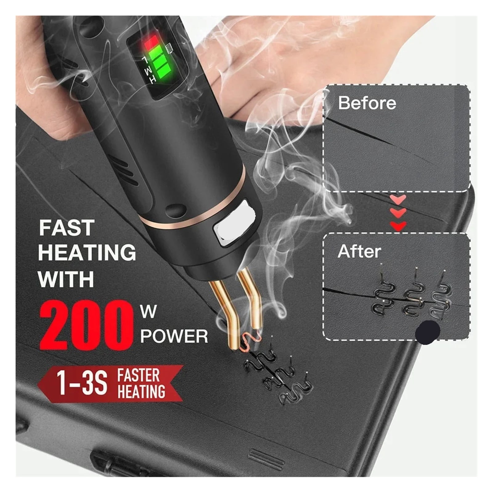 Stapler Rechargeable Plastic Welding Machine Bumper Repair Kit Soldering Iron for Plastic Repair Car