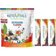 Keto Vitals Anti-Oxidant Powder Root Segment Stick Packs - Blackberry (15ct)