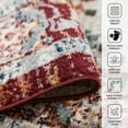 thumbnail image 5 of Luxee Designs Alexandria Collection Xyryl Brown Floral Area Rug 5x7, 5 of 5