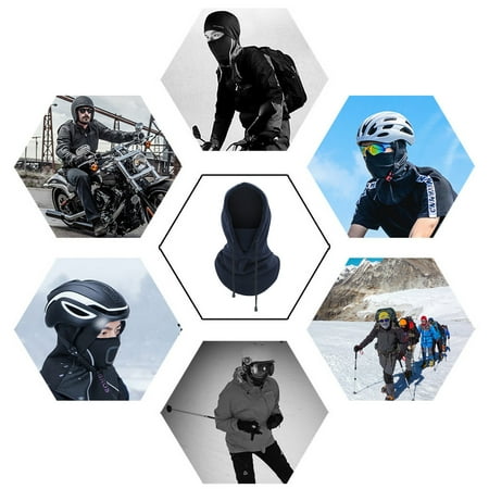 

STEADY Cycling Cap Ski Winter Windproof Cap Outdoor Sports Bib Cold Thickening Wig Hat - Navy