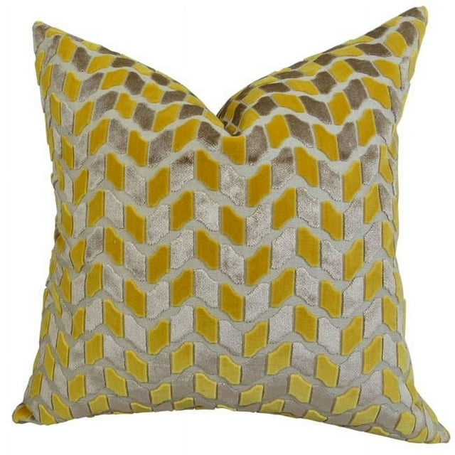 Plutus Coussin en Velours Corde Fait Main, (16 Pouces x 16 Pouces)
