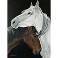 thumbnail image 2 of Redman, Suzi 15x18 White Modern Wood Framed Museum Art Print Titled - Horse Hug, 2 of 4