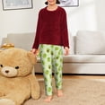 thumbnail image 6 of Hirioo Avocado With Leaf And Flower for Teenagers' Pajama Pants Womens Lounge Pants with Pockets Pj Bottoms Pants for Men-XS(5-6), 6 of 6