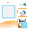 thumbnail image 2 of Carbou 6"x 6" Super Absorbent Wound Dressing Pads, 10pcs Non Adhesive Absorbent Bandages for Wound Care, 2 of 7