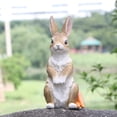 thumbnail image 6 of Easter Bunny Garden Figurine, Resin Courtyard Landscaping Decor, Cute Rabbit Outdoor Statue, Weatherproof Craft Ornament for Yard Patio Lawn Home Garden Festival Decor, 6 of 6