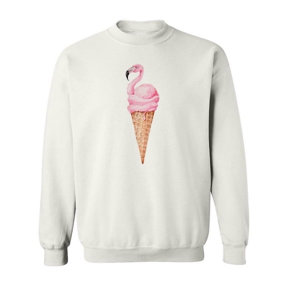 Flamingo Ice Cream Sweatshirt Women -Image by Shutterstock, Female 5X-Large