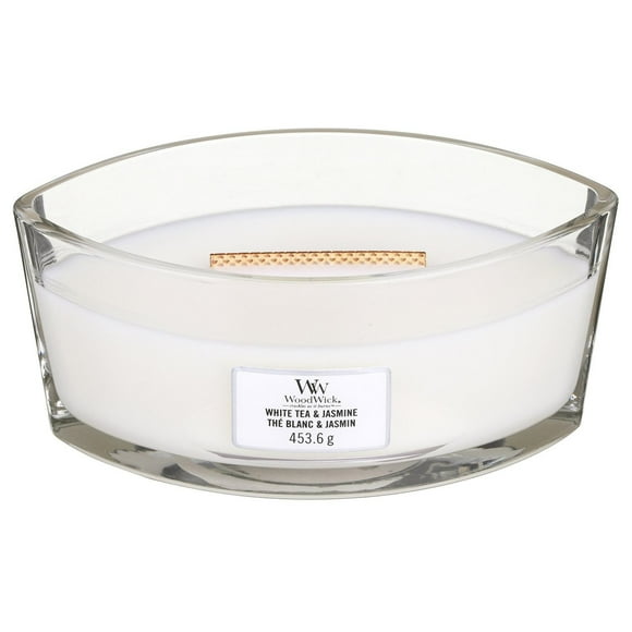 WoodWick - White Tea & Jasmine Ellipse Jar Candle (453.6g)