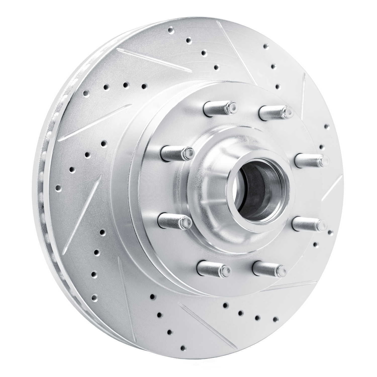 Dynamic Friction Company 631-54209R DFC Brake Rotor - Drilled And Slotted - Silver