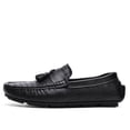 thumbnail image 3 of Men's Casual Loafers Slip On Leather Shoes Male Lightweight Driving Shoes Moccasins Classic Penny Loafer Flats Boat Shoes Outdoor Walking Shoes, 3 of 12