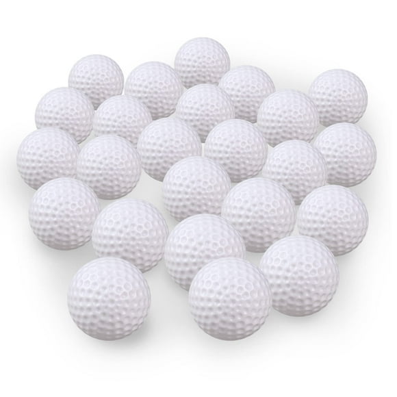 Pelotas de práctica de golf KOFULL de plástico hueco, 50 unidades, blancas