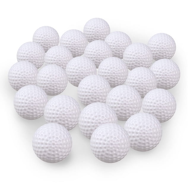 Pelotas de práctica de golf KOFULL de plástico hueco, 50 unidades, blancas