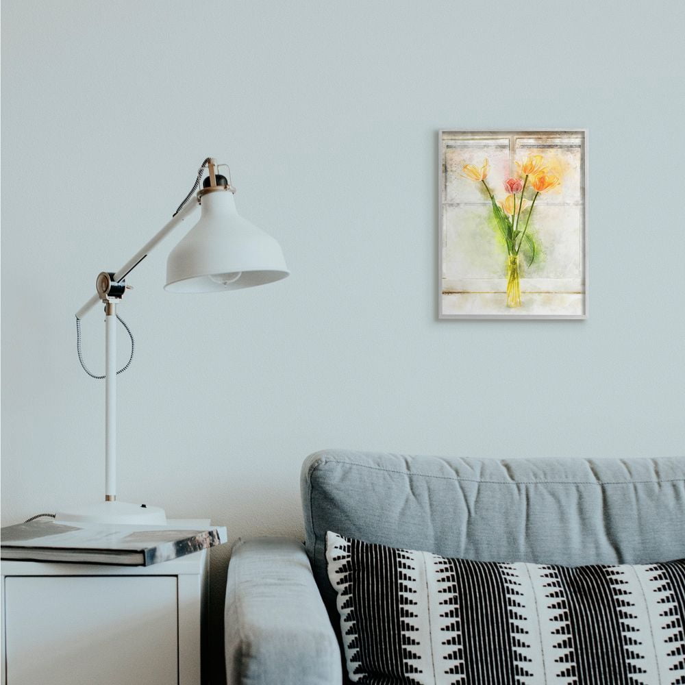Stupell Industries Countryside Tulip Bouquet on Window Sill Designed by Ziwei Li