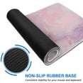 thumbnail image 4 of Large 31.5x11.8in Pink Gold Marble Desk Mat - Mouse Pad & Laptop Protector, 4 of 7