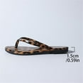 thumbnail image 5 of Wovix Women'S Slipper Leopard Print Flat Thong Sandals Beach Shoes Shower Trendy Streetwear Daily Wear, 5 of 9
