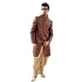 thumbnail image 1 of Modern Style Indian Wedding Maroon Sherwani For Men. This product is custom made to order., 1 of 4