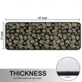 thumbnail image 5 of Kitchen Rugs Sets Of 2,Black Daisy Flower Orange Centers Pattern Anti Fatigue Kitchen Mat Rugs Non Slip Washable,Decorative Kitchen Floor Mats for Kitchen,Sink,Laundry,17"x47"+17"x47", 5 of 5