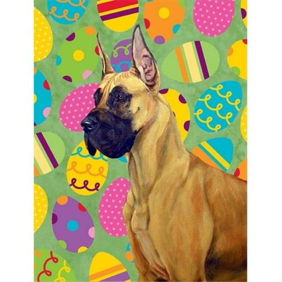 11 x 15 in. Great Dane Easter Eggtravaganza Garden Size Flag
