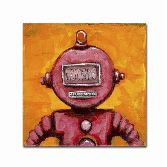 Trademark Fine Art 'Weebot-Friends' Canvas Art by Craig Snodgrass