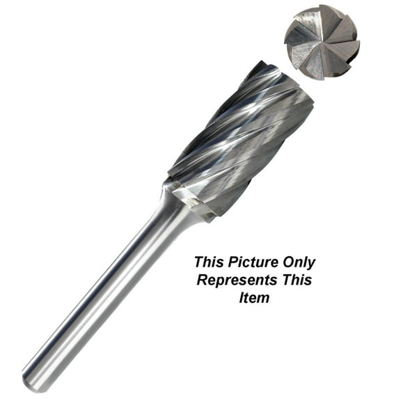 SB-7NF Cylinder Shape 3/4" Carbide Burr Aluminum & End Cut