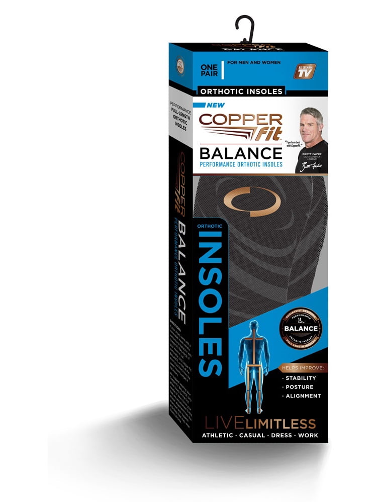 Copper Fit Balance Copper Infused Orthotic Insole, Medium