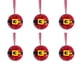thumbnail image 2 of Fiudx Colgante de Cinturón de Papá Noel, Diseño de Espejo de Cristal Rojo, 5 Cm de Diámetro, Llamativo Adorno para Árbol de Navidad, Decoración para Fiestas y Festivales, Fácil de Colgar, Ideal Como, 2 of 5