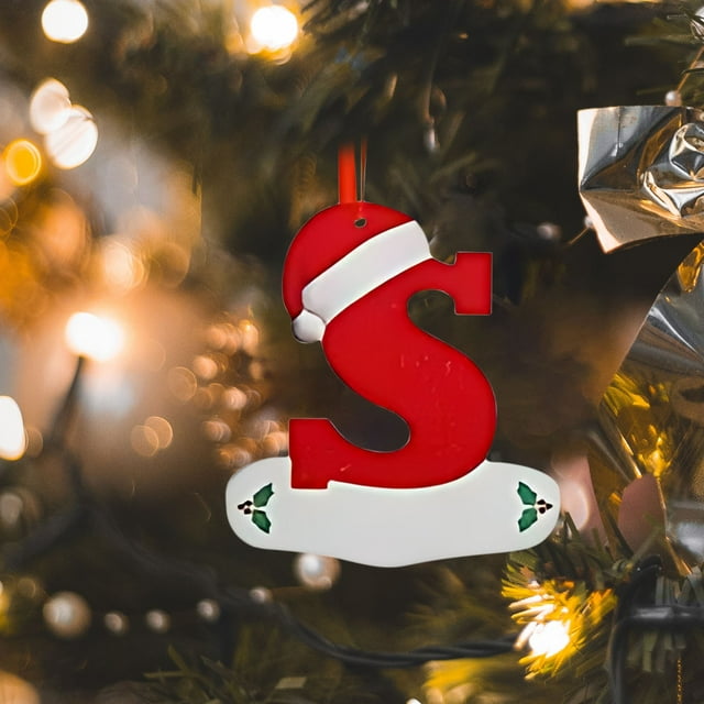 Vaidha 26 English Letter Christmas Hat Pendant