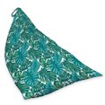 thumbnail image 2 of Exotic Lounger Chair Bag, Continuous Jungle Foliage Pattern with Tropical Leaves, High Capacity Storage with Handle Container, Lounger Size, Teal Dark Teal, by Ambesonne, 2 of 5