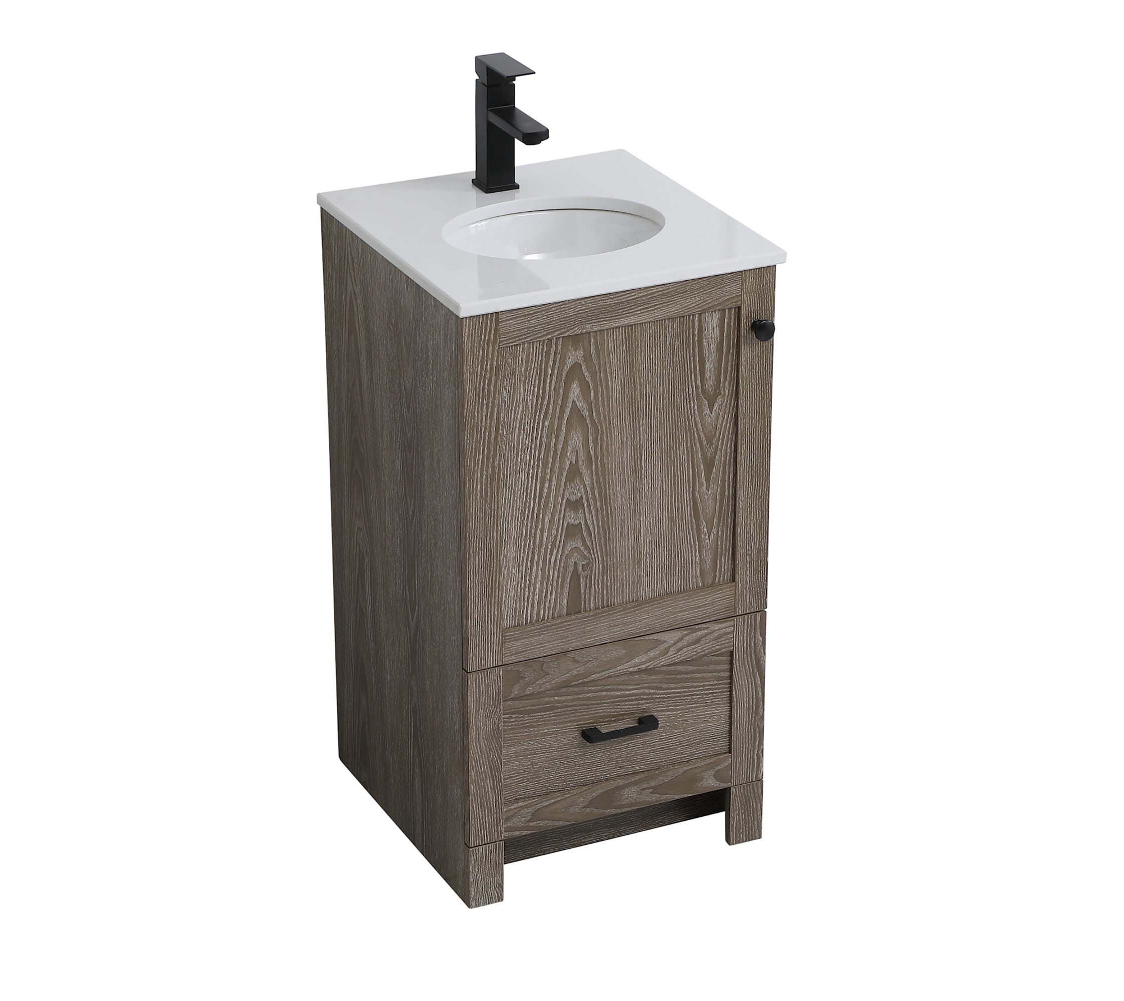 Elegant Kitchen and Bath 18 Inch Single Bathroom Vanity In Mango Wood