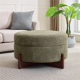 thumbnail image 1 of A Round Footstool With Storage,Green, 1 of 11