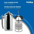 thumbnail image 4 of Frieling Double-Walled Stainless Steel French Press Coffee Maker - 44 oz, Polished, Extra Large Stainless Steel Coffee Press for  Use - Camping Coffee Makers & Tea Press, 4 of 17