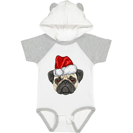 

Inktastic Christmas Pug Dog Santa Gift Baby Boy or Baby Girl Bodysuit