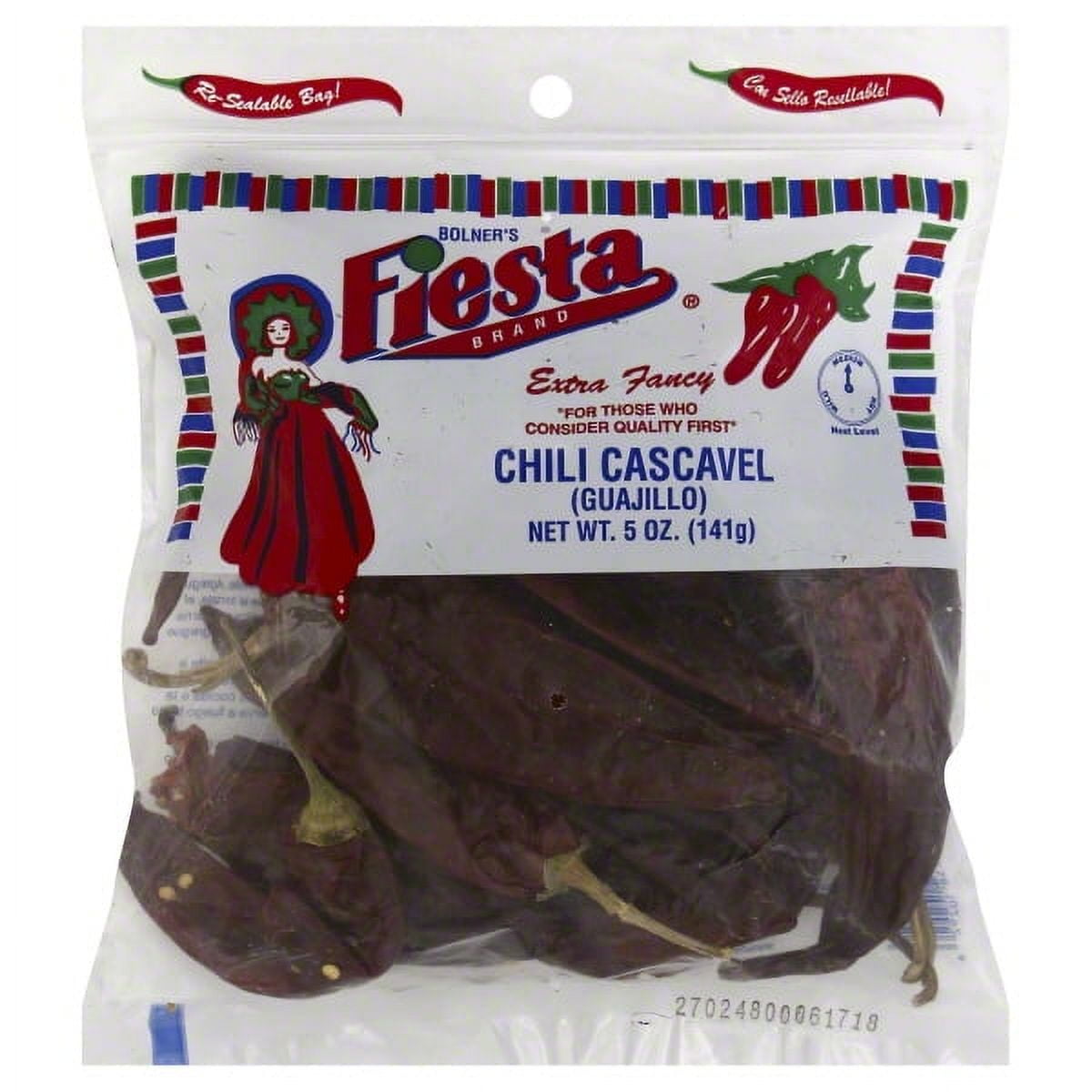 Fiesta Brand Chili Cascabel, 5 oz Bag