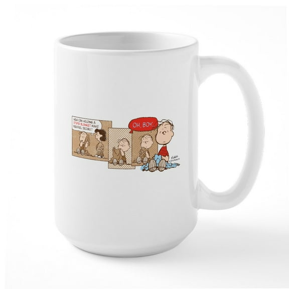 CafePress - Linus Large Mug - 15 oz Ceramic Large White Novelty Mug