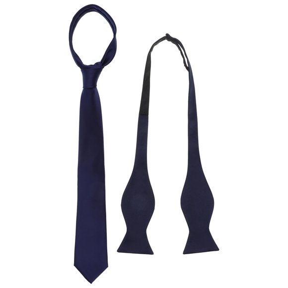 STRANDCHIC Bow Ties for Men Self Tie Dark Blue 15.7X3.1X0.3In 1Set