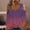Purple, variant on Drovellove Women's 3/4 Sleeve Pullover Top with Shoulder Leakage Detail - Casual Round Neck Blouse for Spring, Dating, or Party Outfits