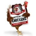 thumbnail image 5 of Bigtime Signs Attack Chickens Grunge PVC 9""x12"" | Chicken Coop Decor, 5 of 9