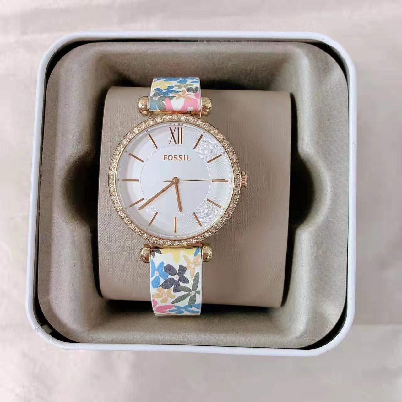 Fossil BQ3796 Tillie Three-Hand White 