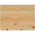 thumbnail image 4 of Six Drawer Wide Wood Rolling Cart in Natural, 4 of 10