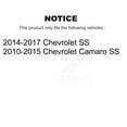 thumbnail image 2 of Transit Auto Front Coated Disc Brake Rotors and Ceramic Pads Kit for Car Chevrolet Camaro SS KGT-100058, 2 of 11