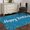 Lake Blue, variant on Round Area Rug 4 Ft, Grass Green Birthday Washable Non-Slip Circle Carpet for Living Room/Bedroom, Colorful Confetti Ribbons Polka Dots Classroom Low-Profile Crawling Mats Collection Rugs for Indoor