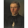 thumbnail image 3 of Gyula Benczúr 11x14 Black Modern Framed Museum Art Print Titled - Portrait of Gejz Bencur (1859), 3 of 5