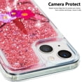 thumbnail image 5 of Case for iPhone 16 Pro Max, iPhone 16 Pro Max Case Cute Pink Glitter Luxury Sparkle Liquid for Girls Women Quicksand Clear Soft TPU Protective Cover for iPhone 16 Pro Max 6.9" Wink Unicorn, 5 of 5