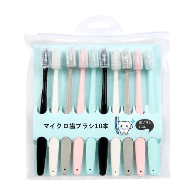 Manual Toothbrush 10Pcs/Set Toothbrush Adult Family Pack Household Toothbrush Soft With Protective Cover Tools Toothbrush Sets For Adults Kids Travel, Manual Toothbrushes for Women